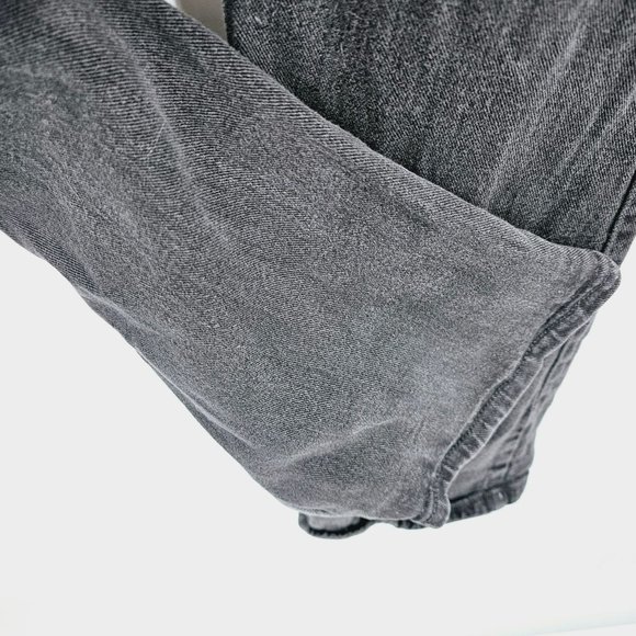 Riders by Lee Classic Fit Straight Leg Jeans 12 L Long Black Faded Cotton Denim - Picture 5 of 10